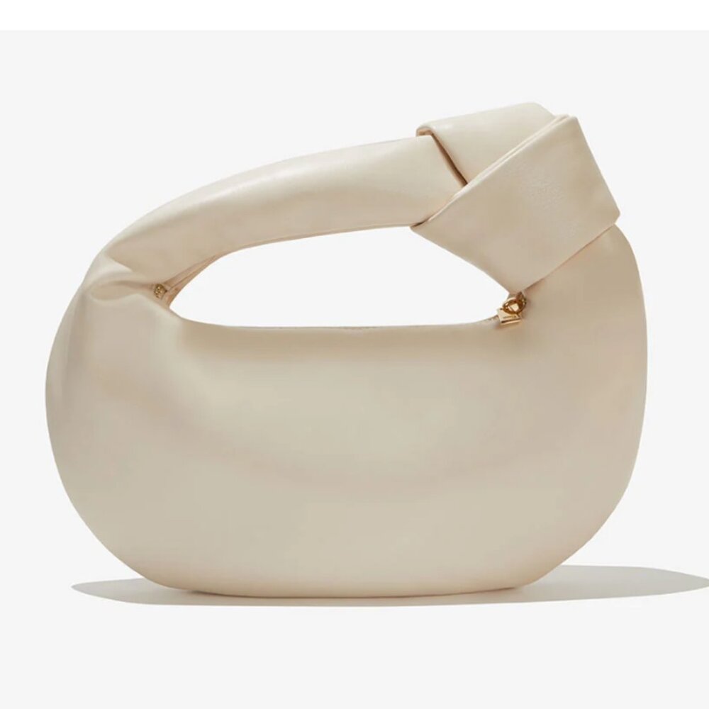 Melie Bianco Alexandra Cream Vegan Top Handle Bag